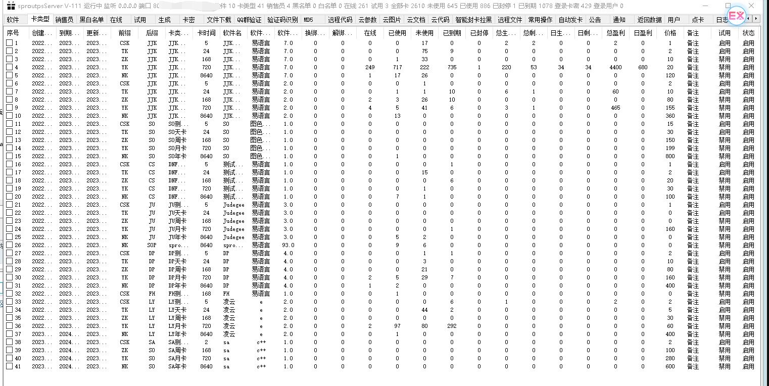 sproutps网络验证系统开源 全套源码开源分享  1064 无忧技术吧www.92wuyou.cn