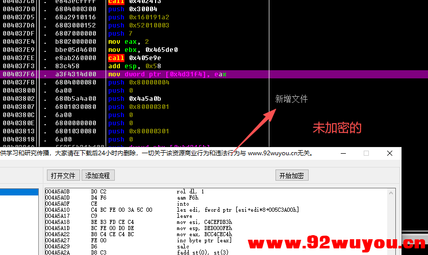易语言防破解代码变异工具v1.0 带SDK水印保护 修复bug开源  6192 无忧技术吧www.92wuyou.cn